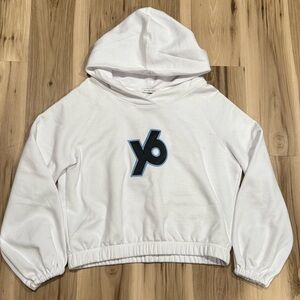 Emily Hsu Designs White Pullover Hoodie Women’s Large